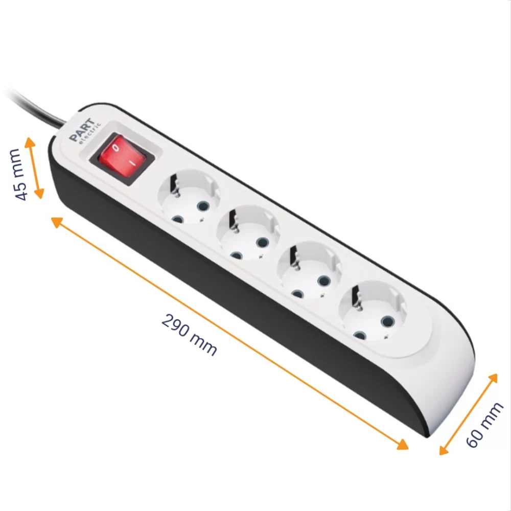 چهارخانه 5 متری پارت الکتریک کد 8759