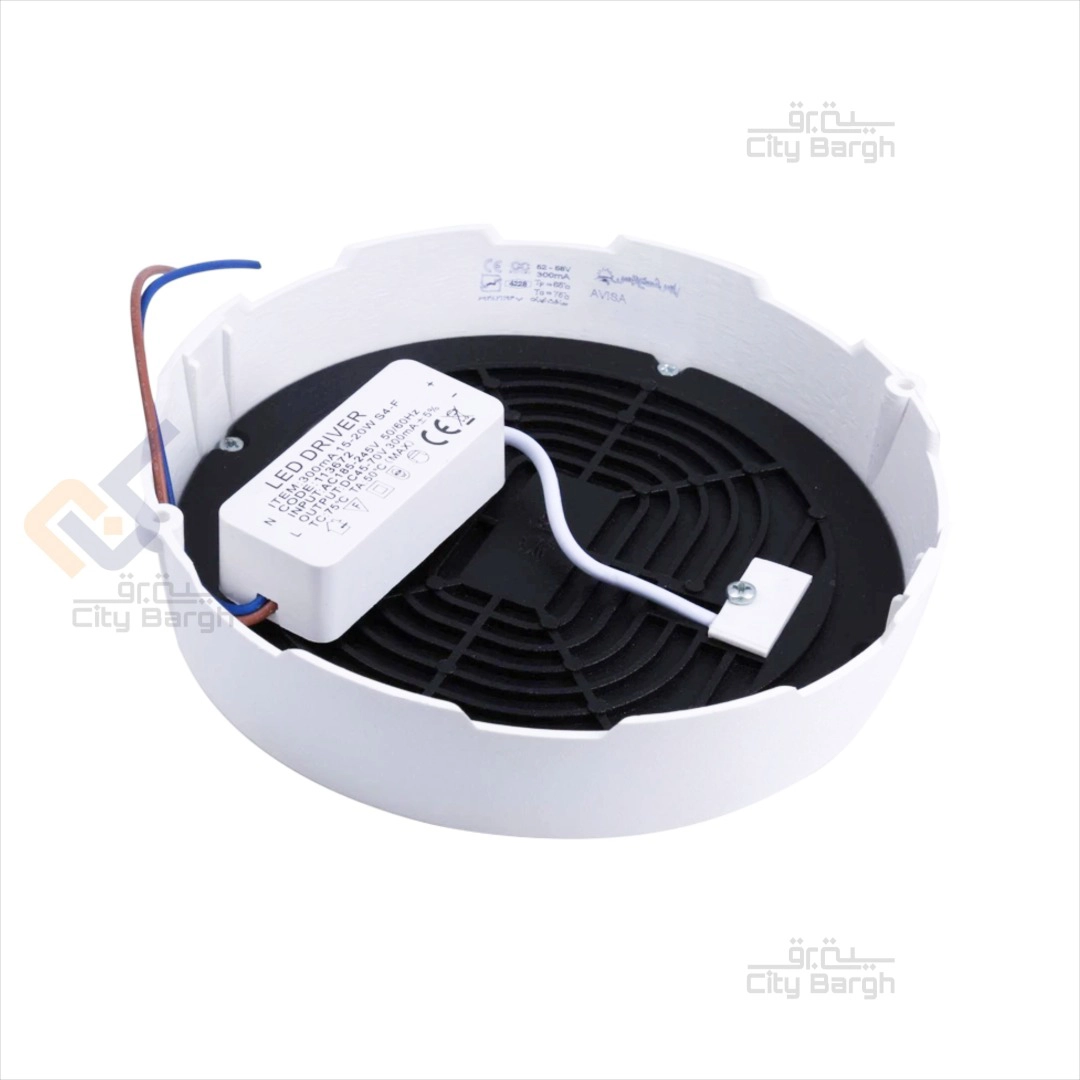 پشت چراغ 36 وات دایره ای پارس شعاع توس مدل آویسا