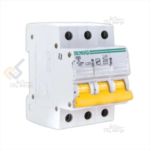 فیوز مینیاتوری سه پل 25 آمپر دنا الکتریک مدل C25-6K-3P